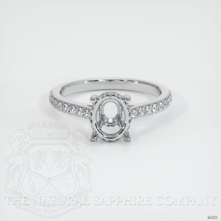 Silver Pave Ring Setting