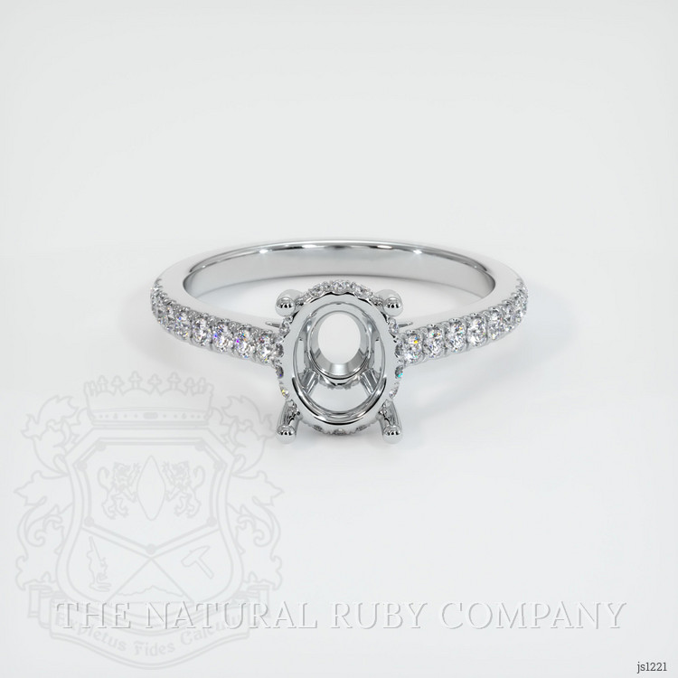 Silver Pave Ring Setting