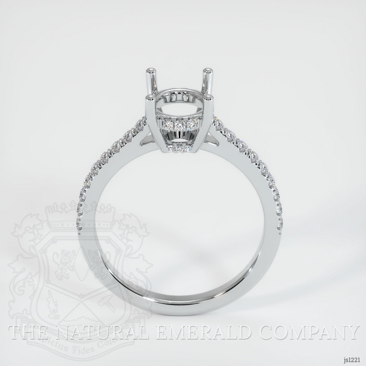 Silver Pave Ring Setting
