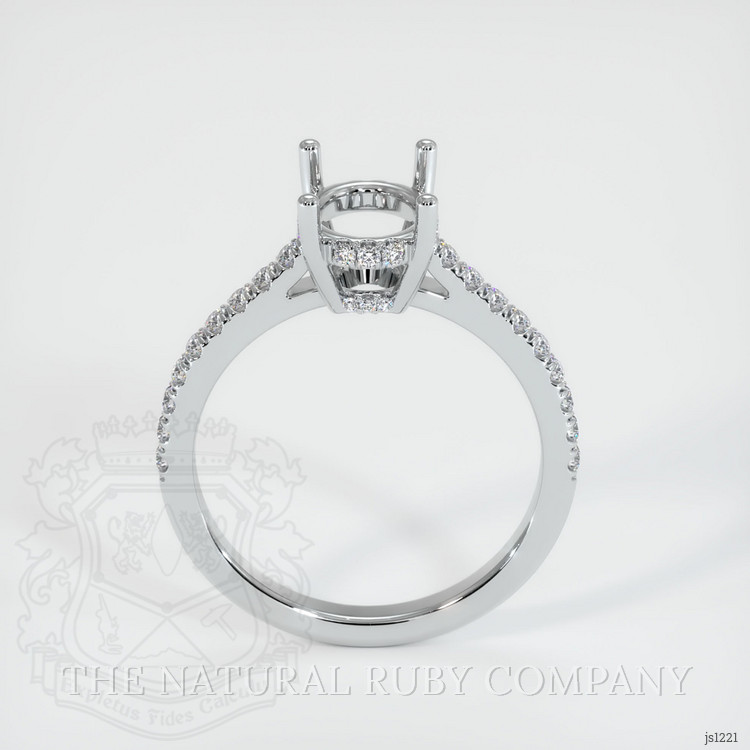 Silver Pave Ring Setting