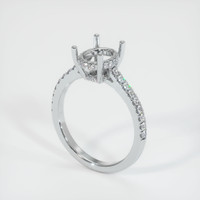 14K White Gold Pave Ring Setting Video