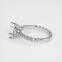 14K White Gold Pave Ring Setting Image