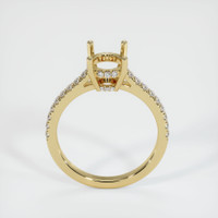14K Yellow Gold Pave Ring Setting Image
