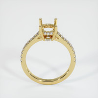 18K Yellow Gold Pave Ring Setting Image