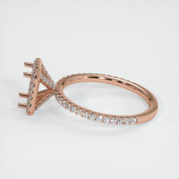 14K Rose Gold Pave Ring Setting Image