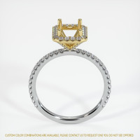 18K Yellow & White Pave Ring Setting Image