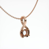 14K Rose Gold Vedic Pendant Setting Image