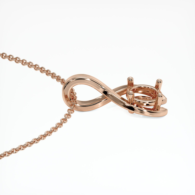 14K Rose Gold Vedic Pendant Setting
