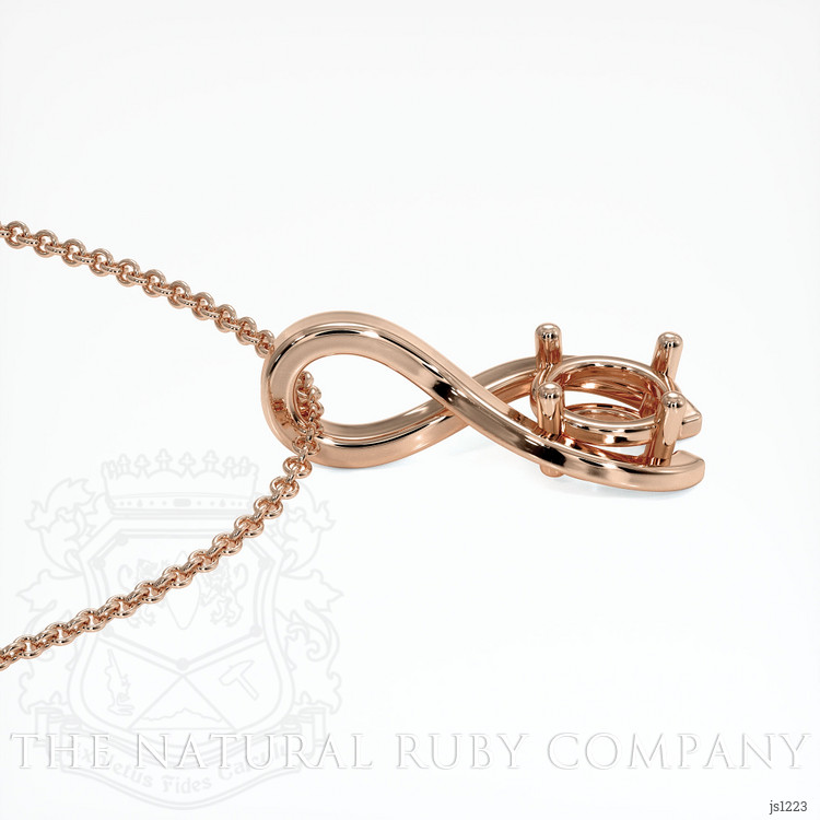 14K Rose Gold Vedic Pendant Setting