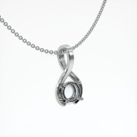 10K White Gold Vedic Pendant Setting Image