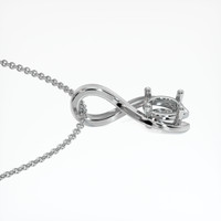 10K White Gold Vedic Pendant Setting Image