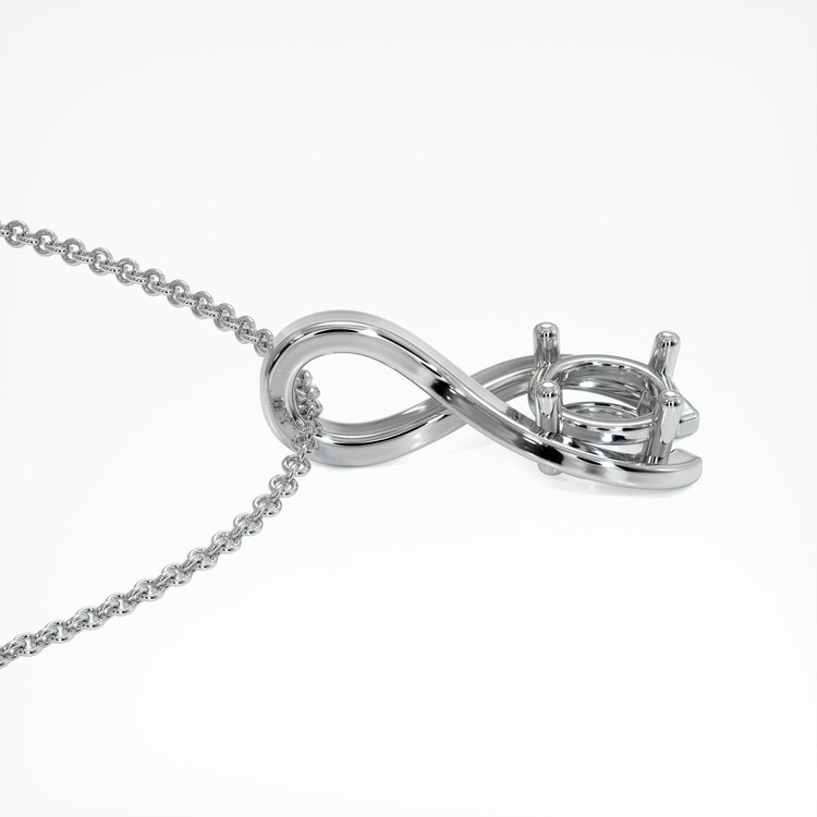 14K White Gold Vedic Pendant Setting