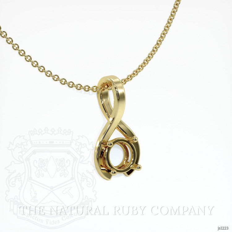 10K Yellow Gold Vedic Pendant Setting