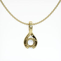 14K Yellow Gold Vedic Pendant Setting Video