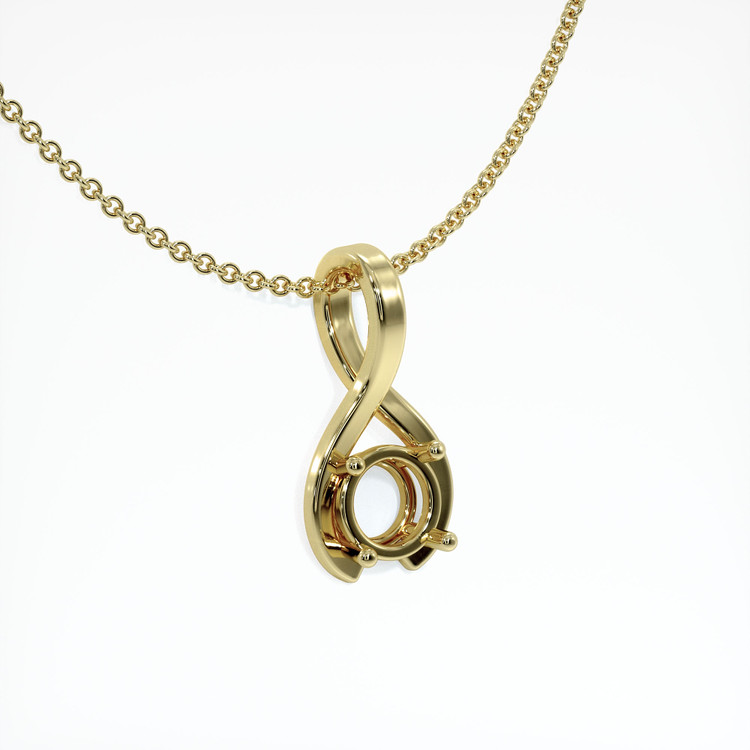 14K Yellow Gold Vedic Pendant Setting