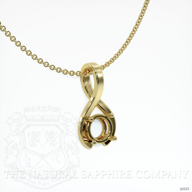 14K Yellow Gold Vedic Pendant Setting