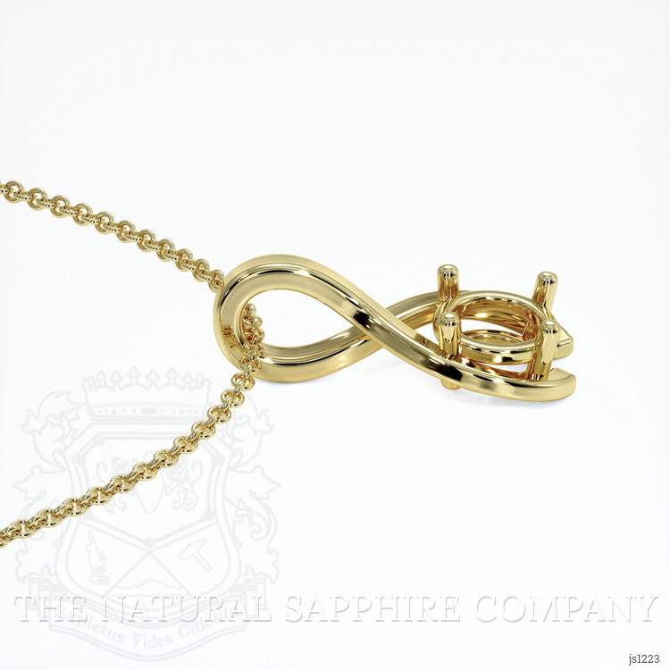 14K Yellow Gold Vedic Pendant Setting