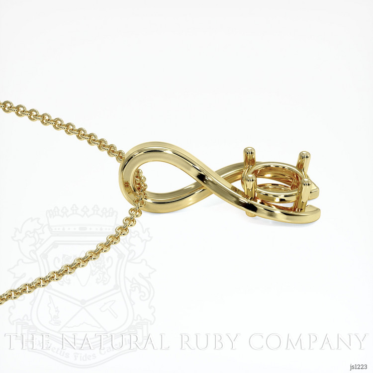 14K Yellow Gold Vedic Pendant Setting