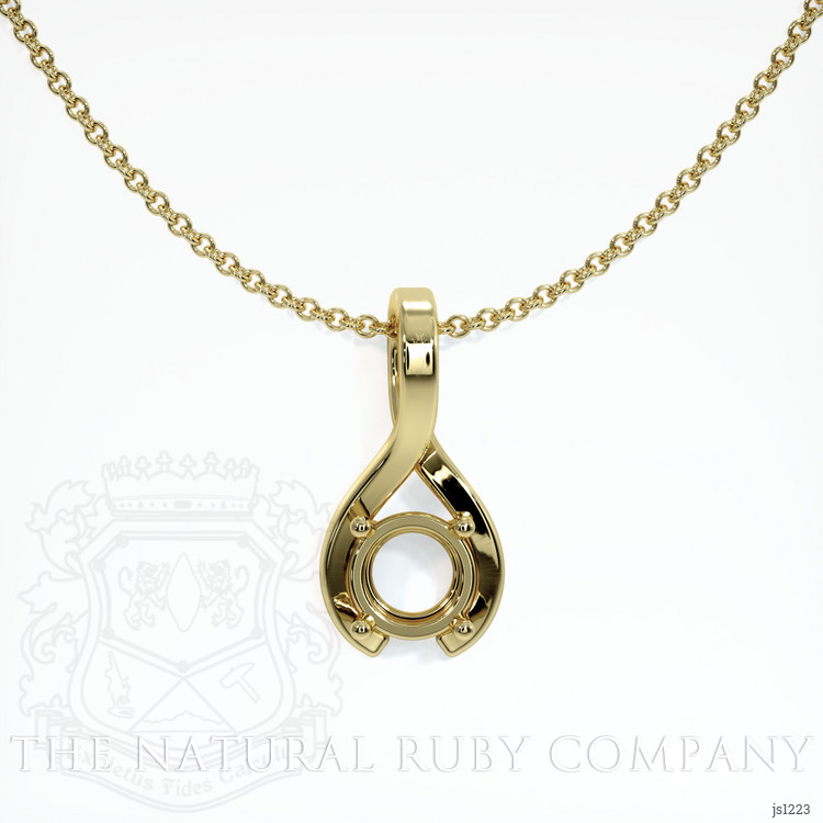 18K Yellow Gold Vedic Pendant Setting