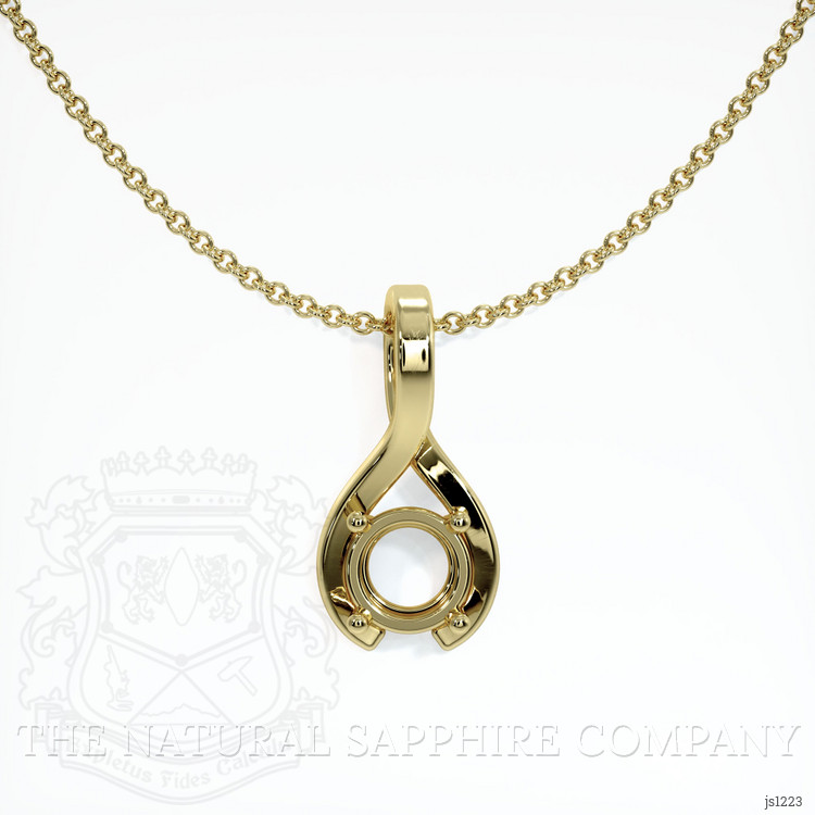 18K Yellow Gold Vedic Pendant Setting