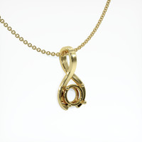 18K Yellow Gold Vedic Pendant Setting Image