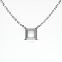 18K White Gold Solitaire Necklace Setting Video