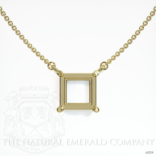  Emerald Necklace 3.09 Ct. 18K Yellow Gold