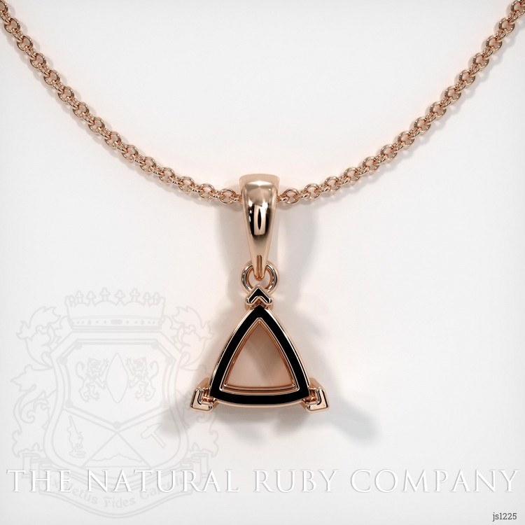 14K Rose Gold Vedic Pendant Setting