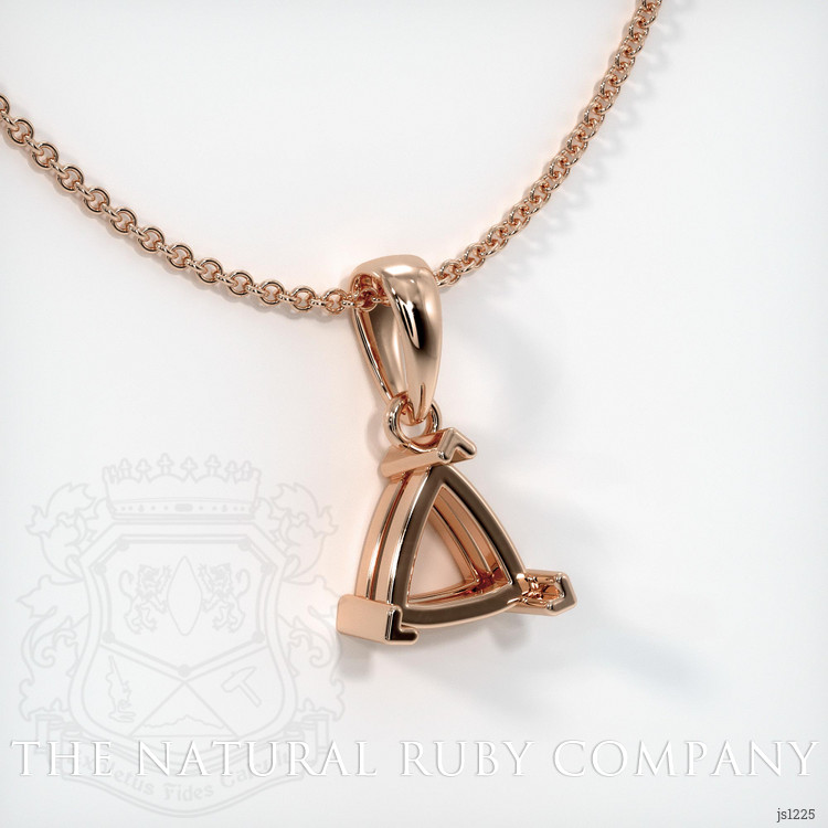 14K Rose Gold Vedic Pendant Setting