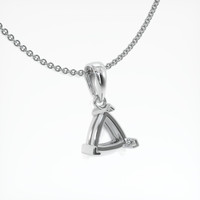 10K White Gold Vedic Pendant Setting Image