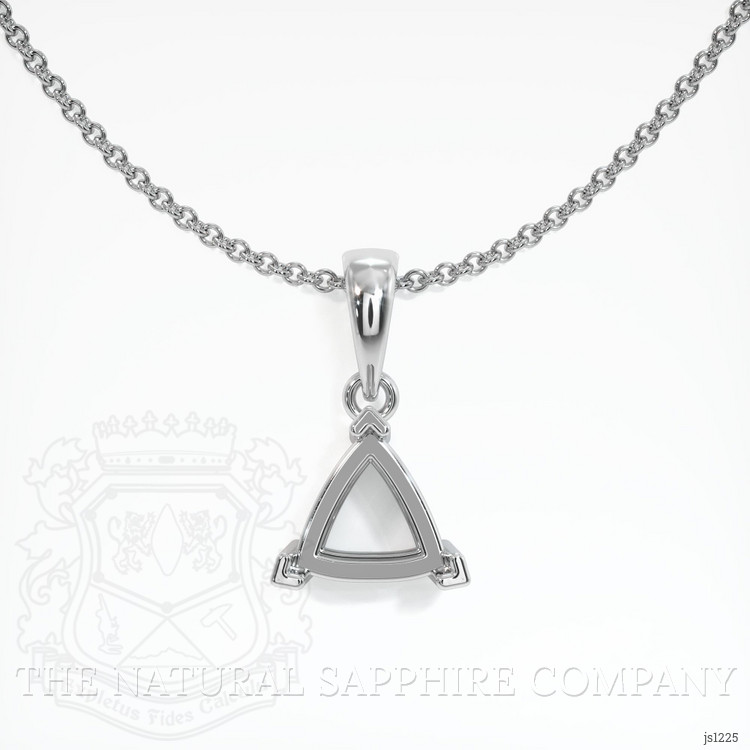 14K White Gold Vedic Pendant Setting