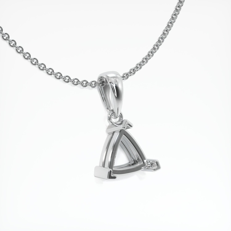 14K White Gold Vedic Pendant Setting