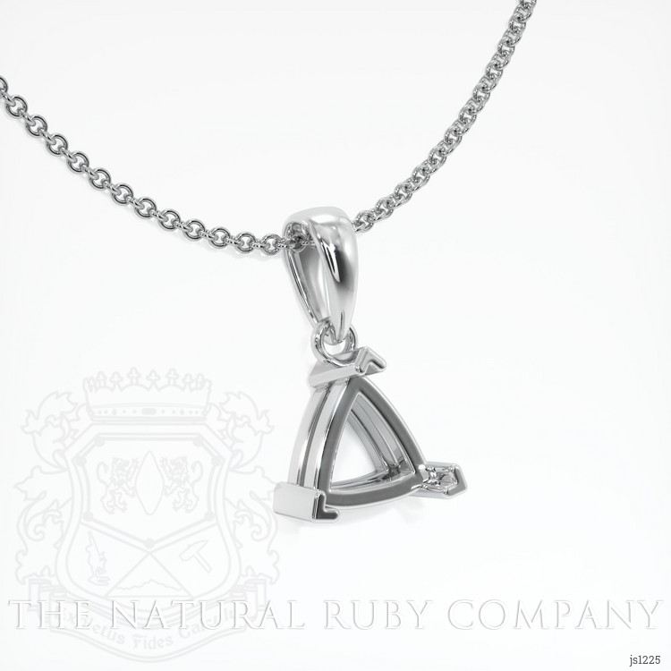 14K White Gold Vedic Pendant Setting