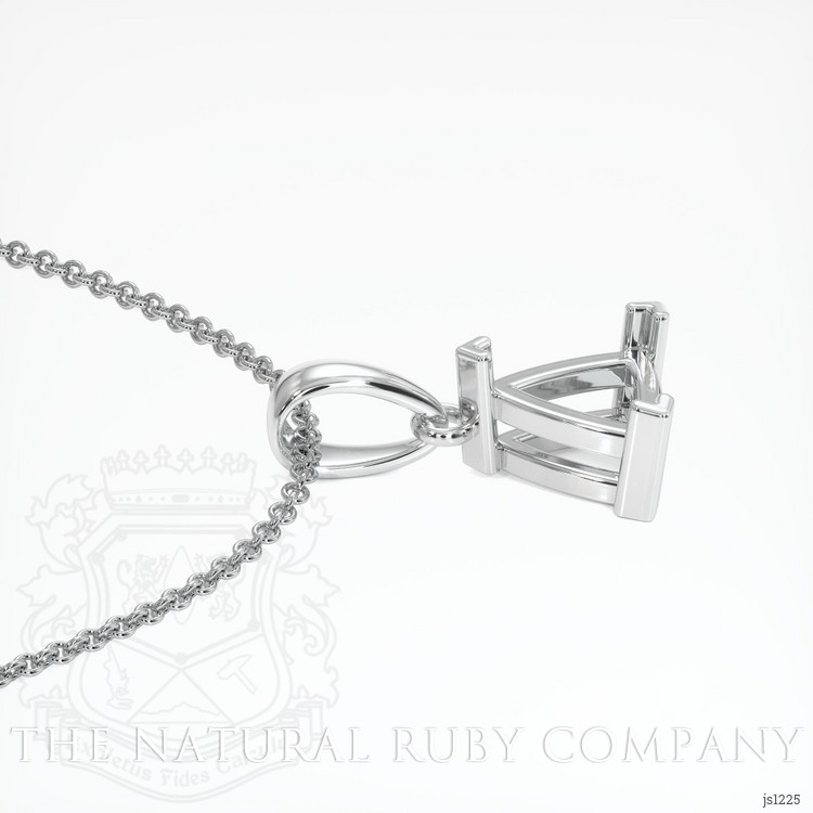 14K White Gold Vedic Pendant Setting