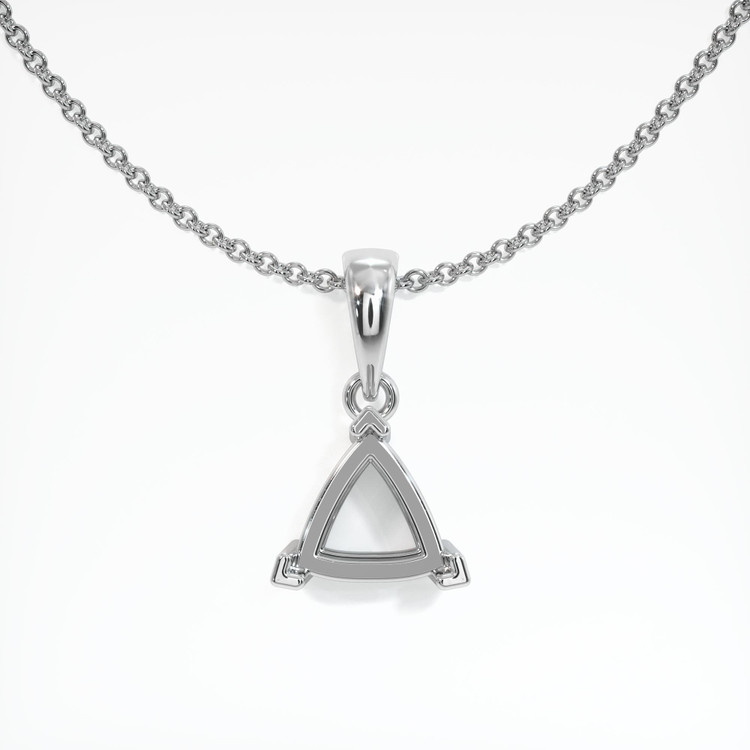 18K White Gold Vedic Pendant Setting