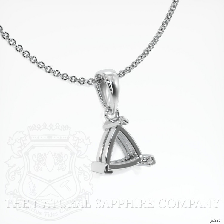 18K White Gold Vedic Pendant Setting