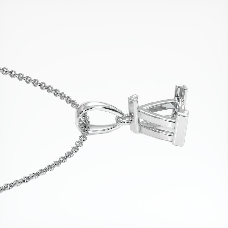 18K White Gold Vedic Pendant Setting