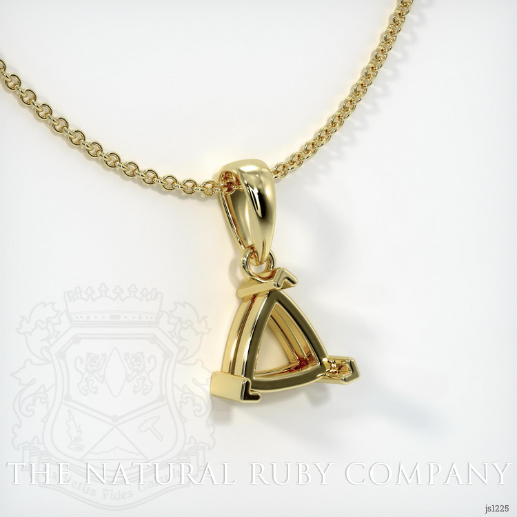 14K Yellow Gold Vedic Pendant Setting