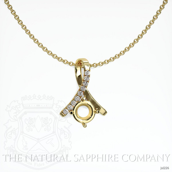  Emerald Pendant 1.20 Ct. 18K Yellow Gold