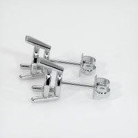 18K White Gold Studs Earring Setting Image