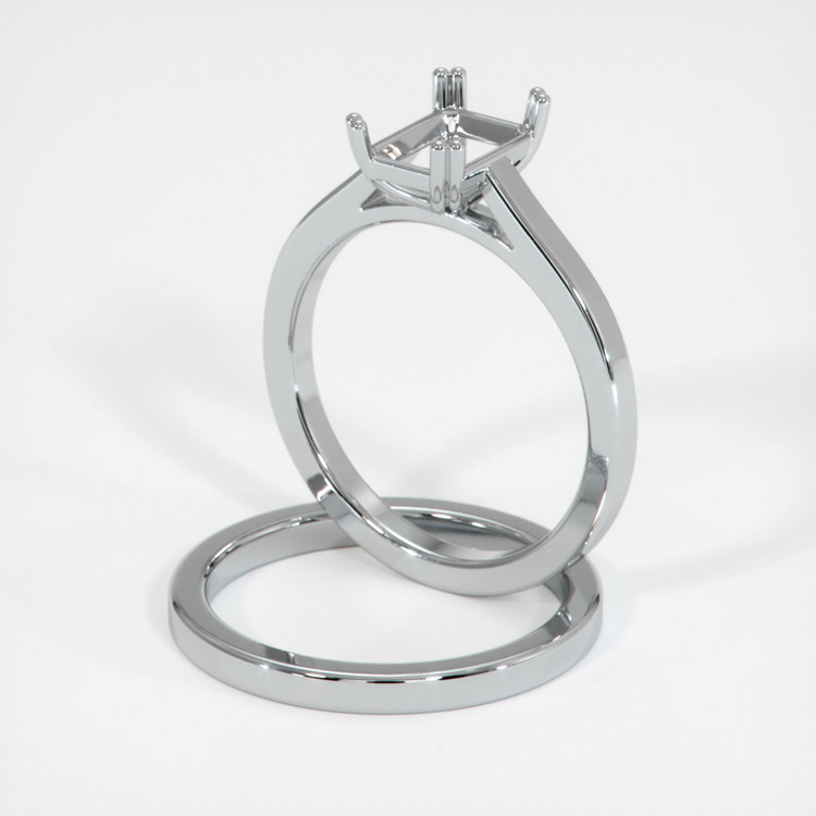 Platinum 950 Wedding Set Ring Setting