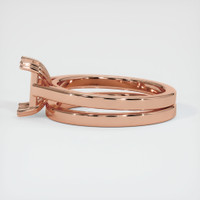 14K Rose Gold Wedding Set Ring Setting Image