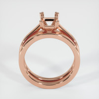14K Rose Gold Wedding Set Ring Setting Image