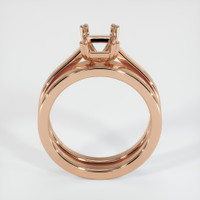 18K Rose Gold Wedding Set Ring Setting Image