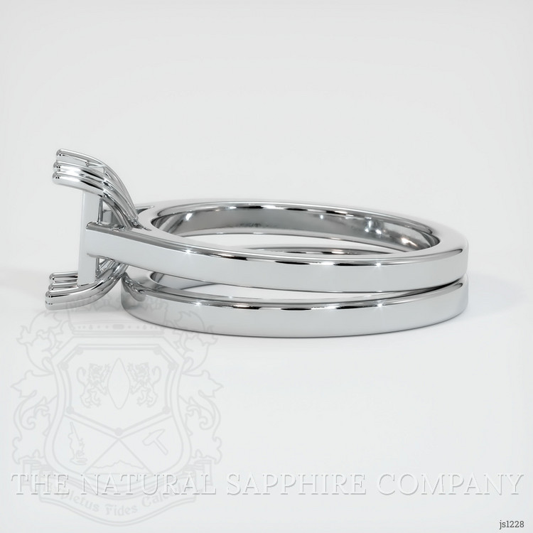 Silver Wedding Set Ring Setting
