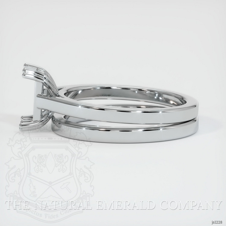 Silver Wedding Set Ring Setting