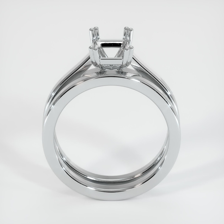 Silver Wedding Set Ring Setting