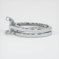 14K White Gold Wedding Set Ring Setting Image