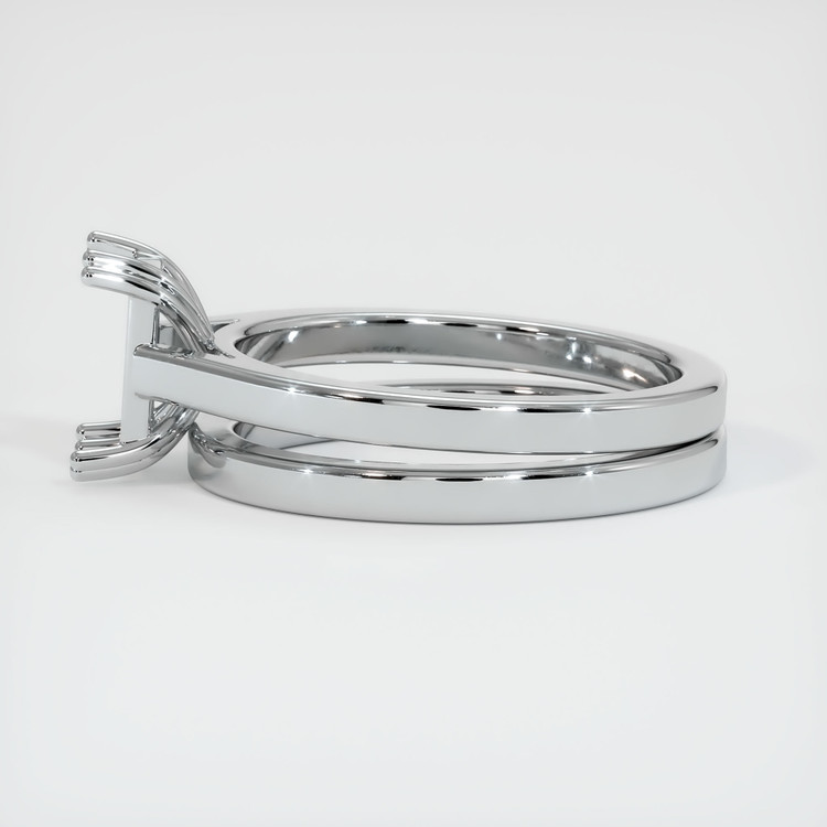 14K White Gold Wedding Set Ring Setting