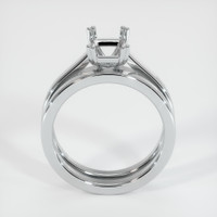 14K White Gold Wedding Set Ring Setting Image